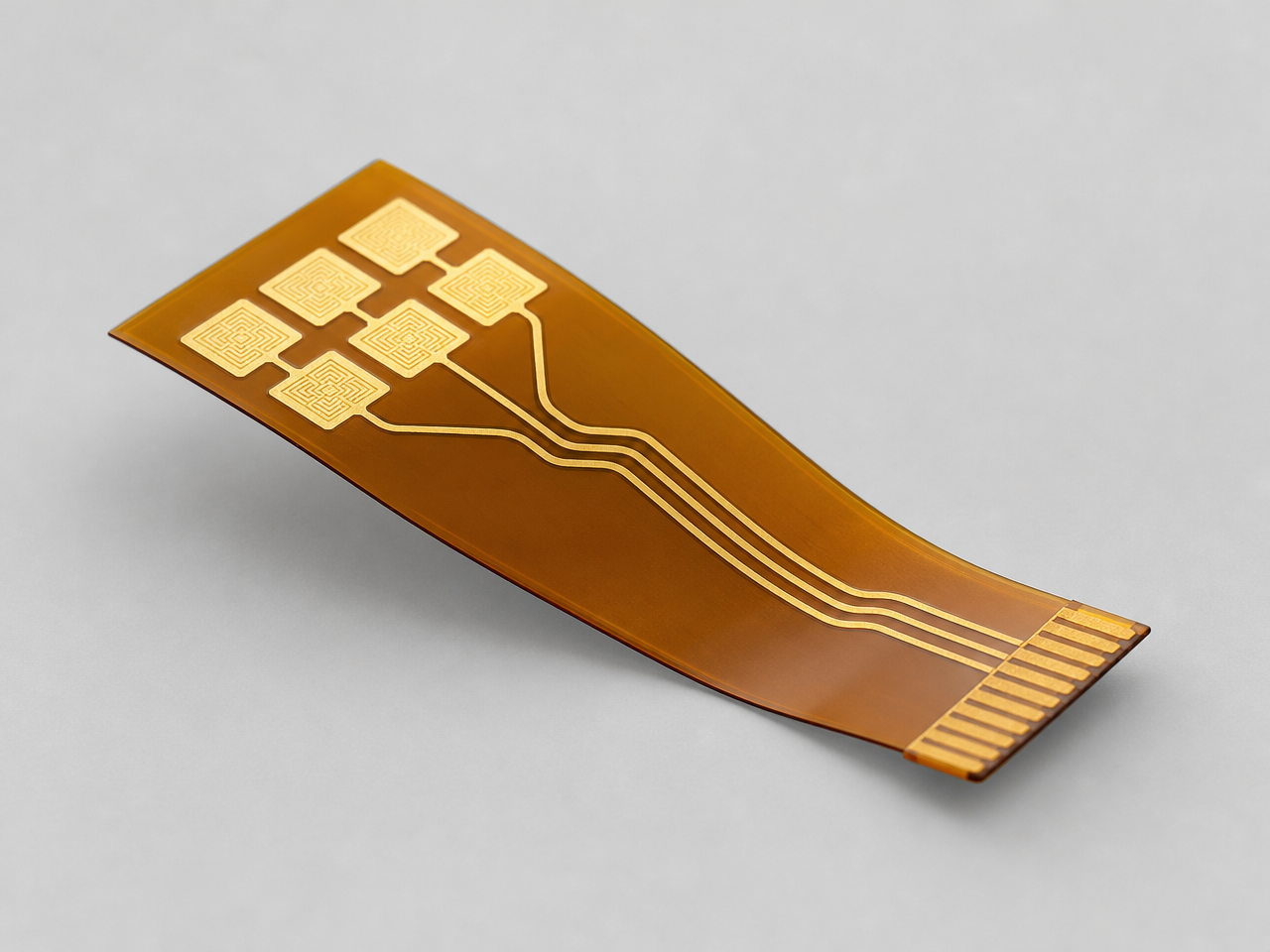 Micro Patterned Gold Electrode — four-pad array, 2 mm pitch