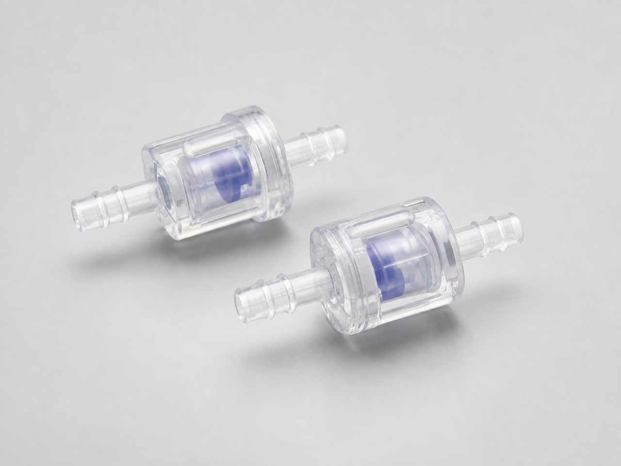 Barbed One-Way Valve Blank — 1.5 mm bore