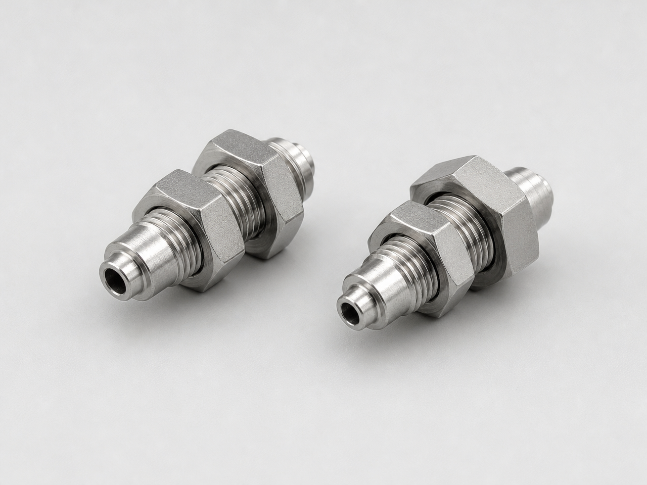 Miniature Bulkhead Connector — 1/16 in tube OD
