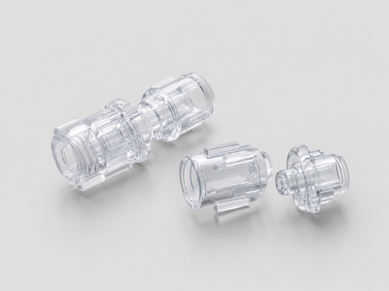 Miniature Luer Coupling — male-female swivel