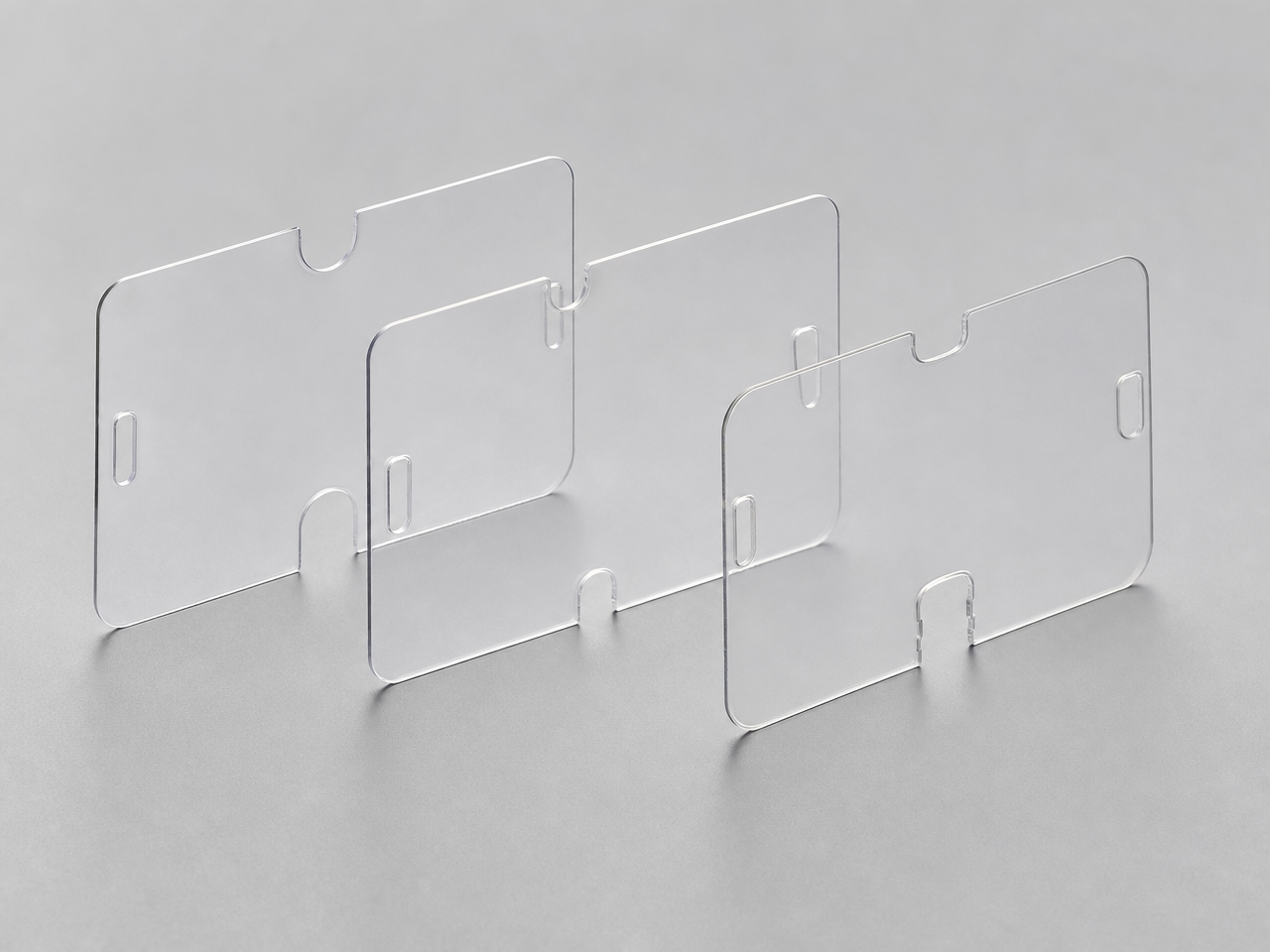 Die-Cut Packaging Support Card — 120 x 80 mm format