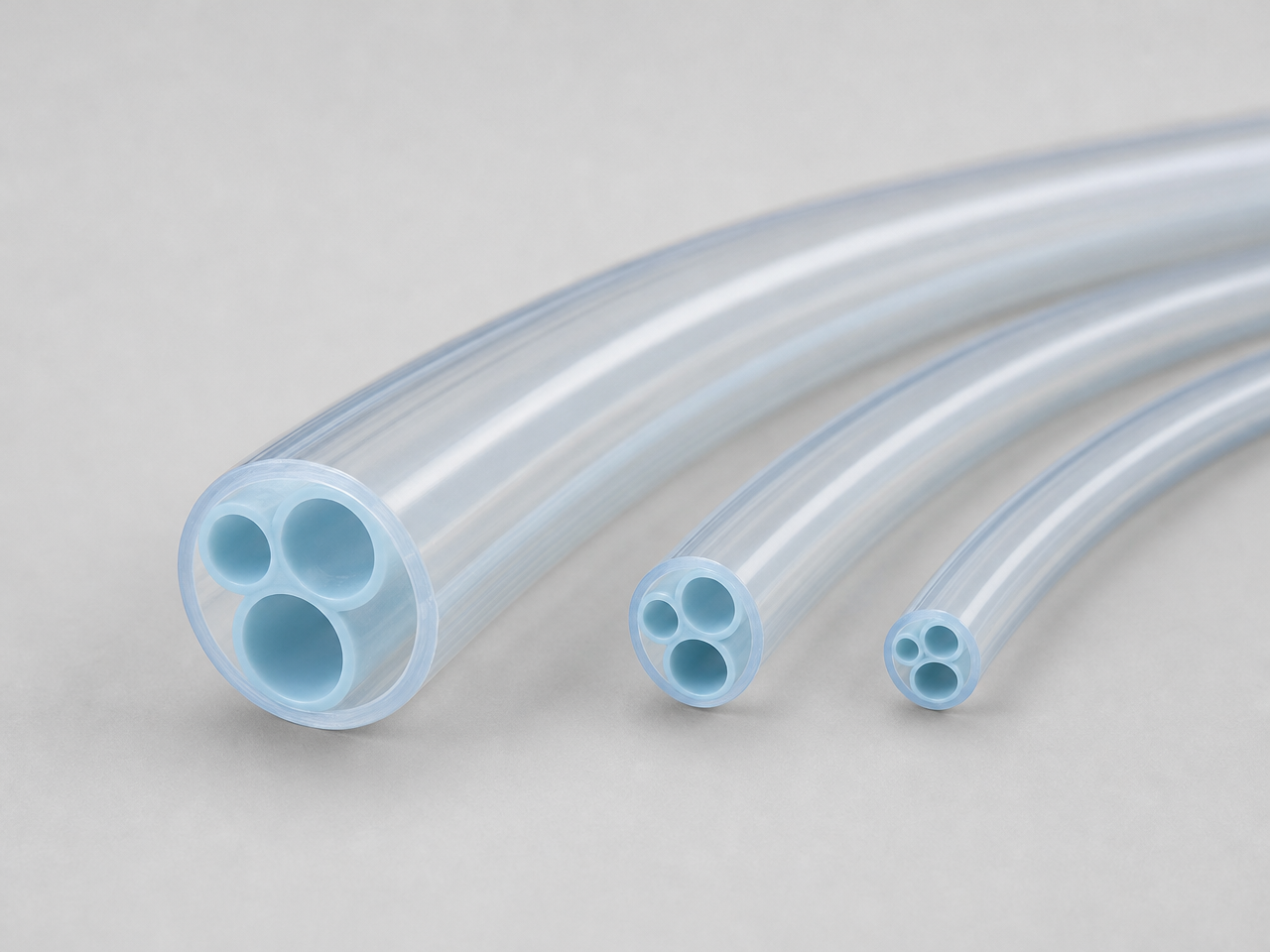 Pebax Multi-Lumen Extrusion — OD 0.055 in, ID 0.038 in
